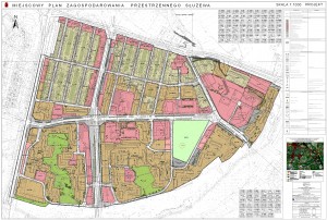 Miejscowy Plan Zagospodarowania Przestrzennego - Ponowne wyłożenie. Mapa